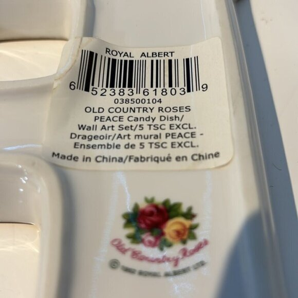 Royal Albert “old country roses” set of 2 letter dishes “A” “P” - Picture 4 of 7